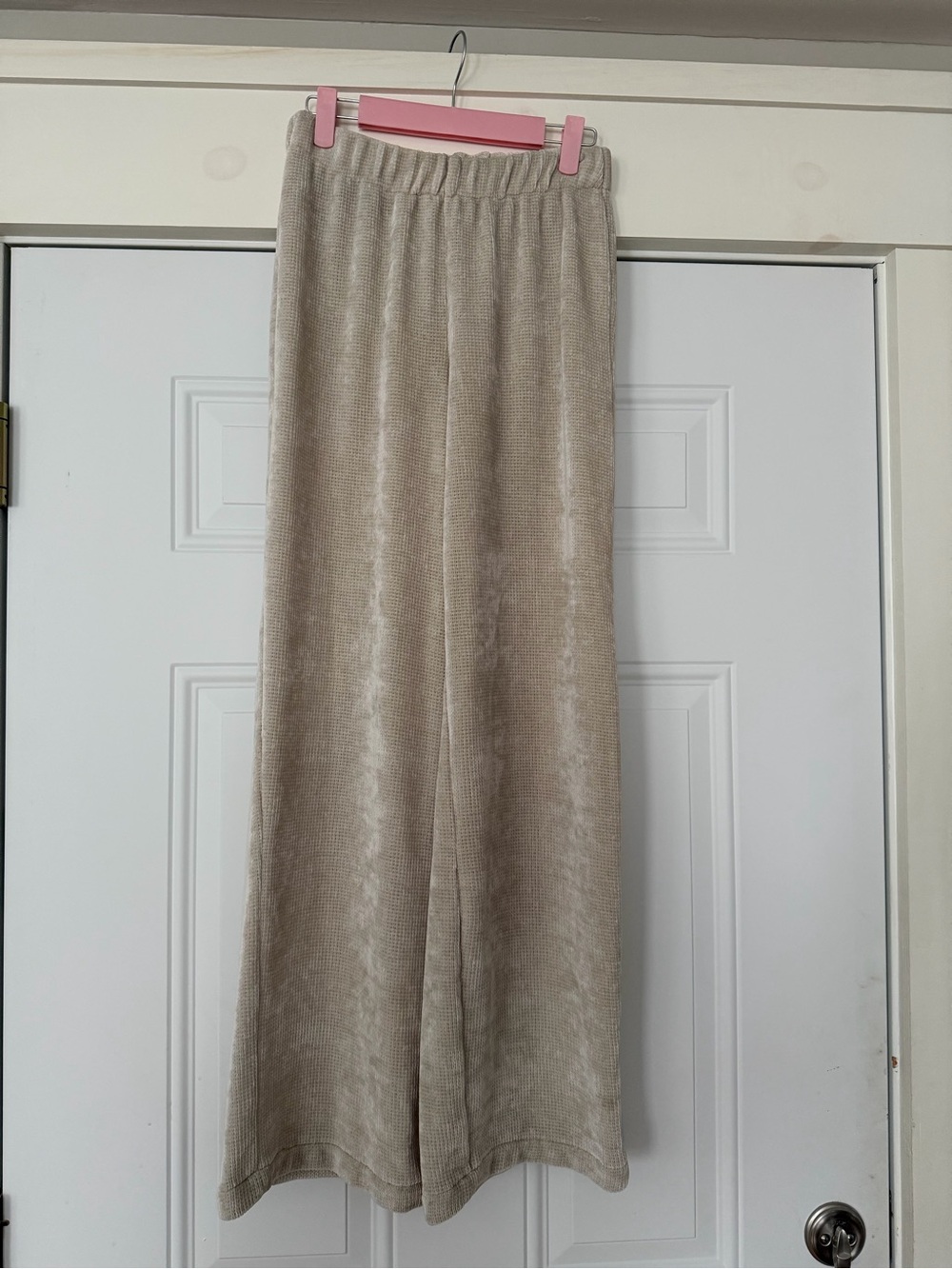 Old Navy Beige Wide-Leg Knit Sweater Pants